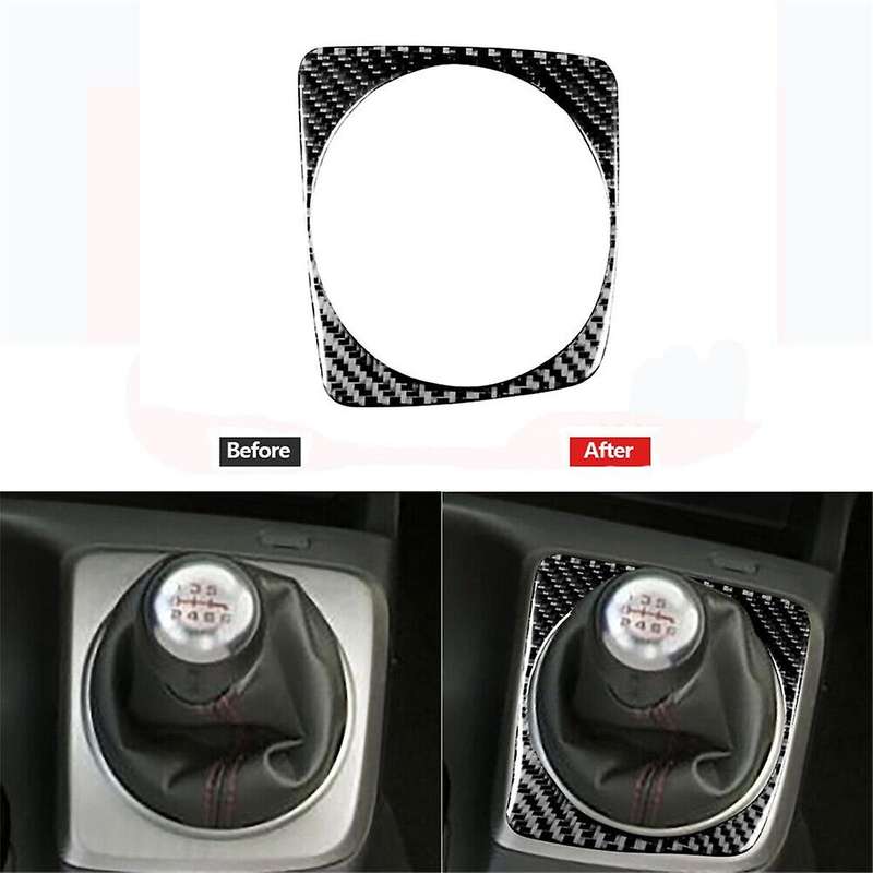 Carbon Fiber Manual Gear Shift Decor Trim Cover for 8Th 2006-2011