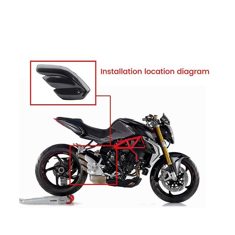 Carbon Fiber Motorcycle Exhaust Pipe Cover Muffler Heat Shield Shell Cover for F3 Brutale 675 / 800