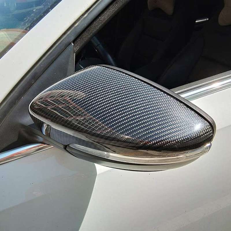 Carbon Fiber Mirror Cover for 2012-2018 Car Exterior Rear View Mirror Cover Trim for , Right Side