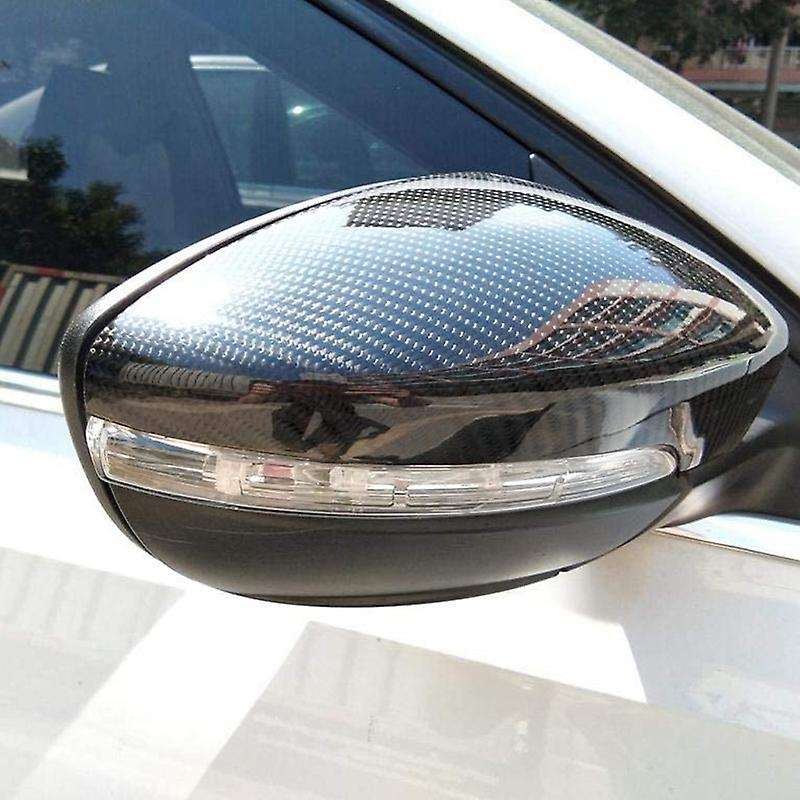 Carbon Fiber Mirror Cover for 2012-2018 Car Exterior Rear View Mirror Cover Trim for CC,Left Side