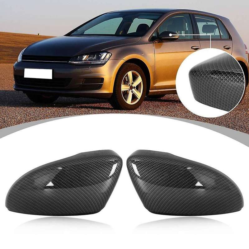 Carbon Fiber Mirror Cover for 2012-2018 Car Exterior Rear View Mirror Cover Trim for CC,Left Side
