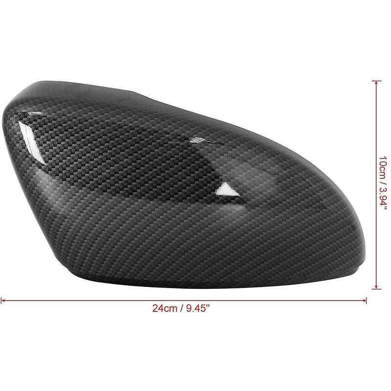 Carbon Fiber Mirror Cover for 2012-2018 Car Exterior Rear View Mirror Cover Trim for CC,Left Side