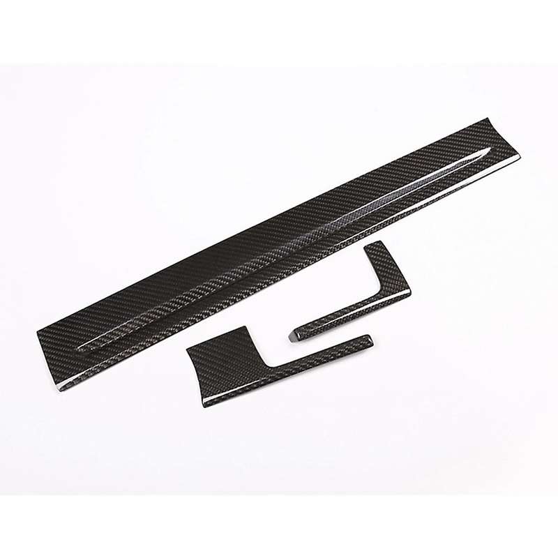 Carbon Fiber Middle Console Dashboard Strip Trim Stickers for 2018-2019