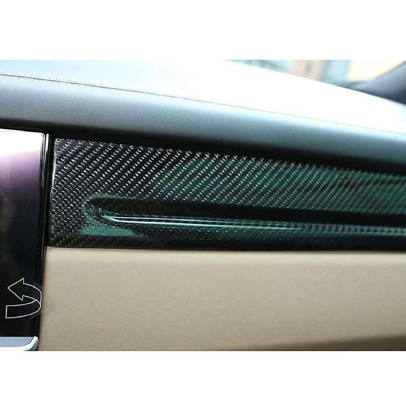Carbon Fiber Middle Console Dashboard Strip Trim Stickers for 2018-2019