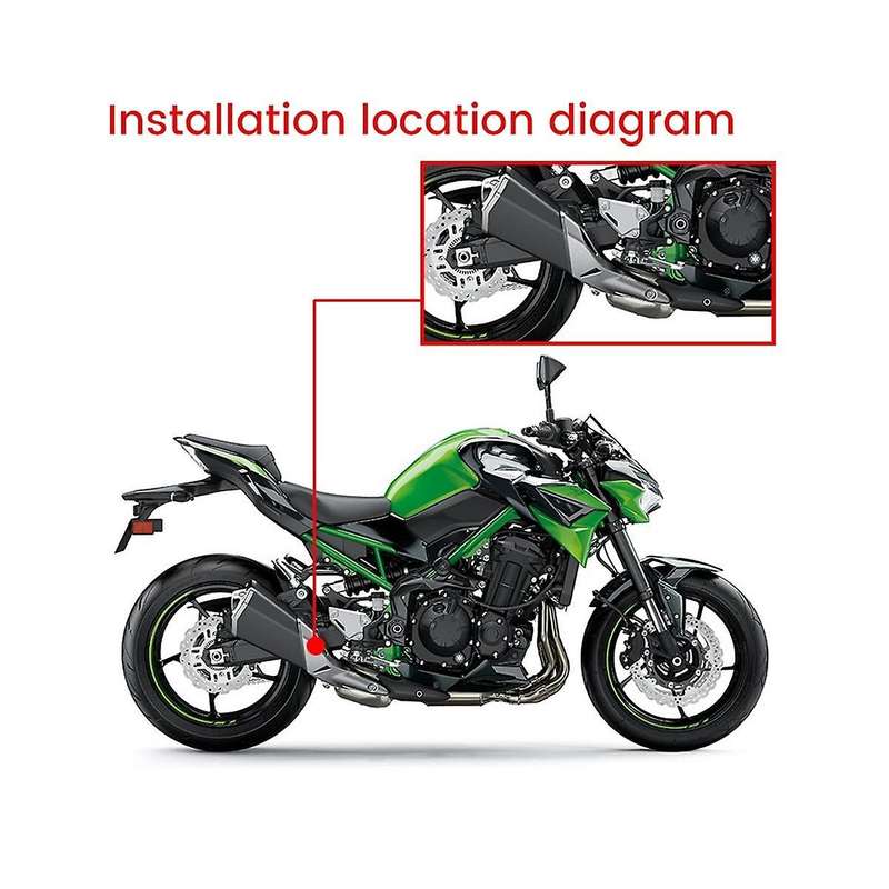 Carbon Fiber Motorcycle Exhaust Pipe Exhaust Pipe Cover Scald Proof Cover for Z 900 Z900 Ninja 900