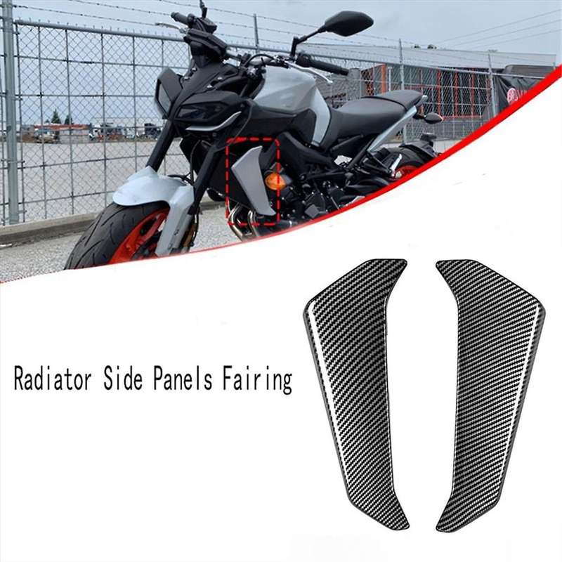Carbon Fiber Motorcycle Radiator Side Panels Protector Cover Fairing for Mt09 Mt-09 Mt 09 2017-2020