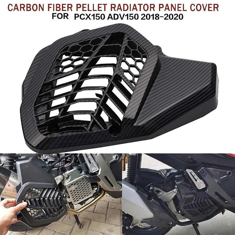 Carbon Fiber Motorcycle Radiator Cover Side Grille Guard Protector Cover for PCX150 ADV150 2018 2019