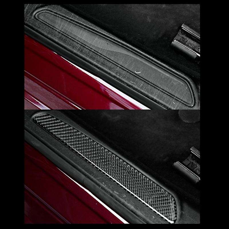 Carbon Fiber New Interior Stickers Door Sill Guards Plate Trim Decor for 2017-2018 Chromium Styling