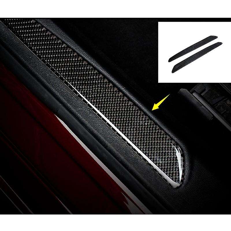 Carbon Fiber New Interior Stickers Door Sill Guards Plate Trim Decor for 2017-2018 Chromium Styling