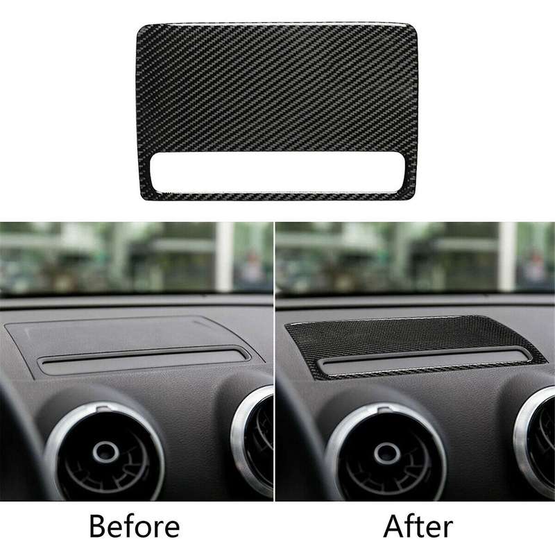 Carbon Fiber Navigation Screen Panel Trim for - A3 8V S3 2014-2019