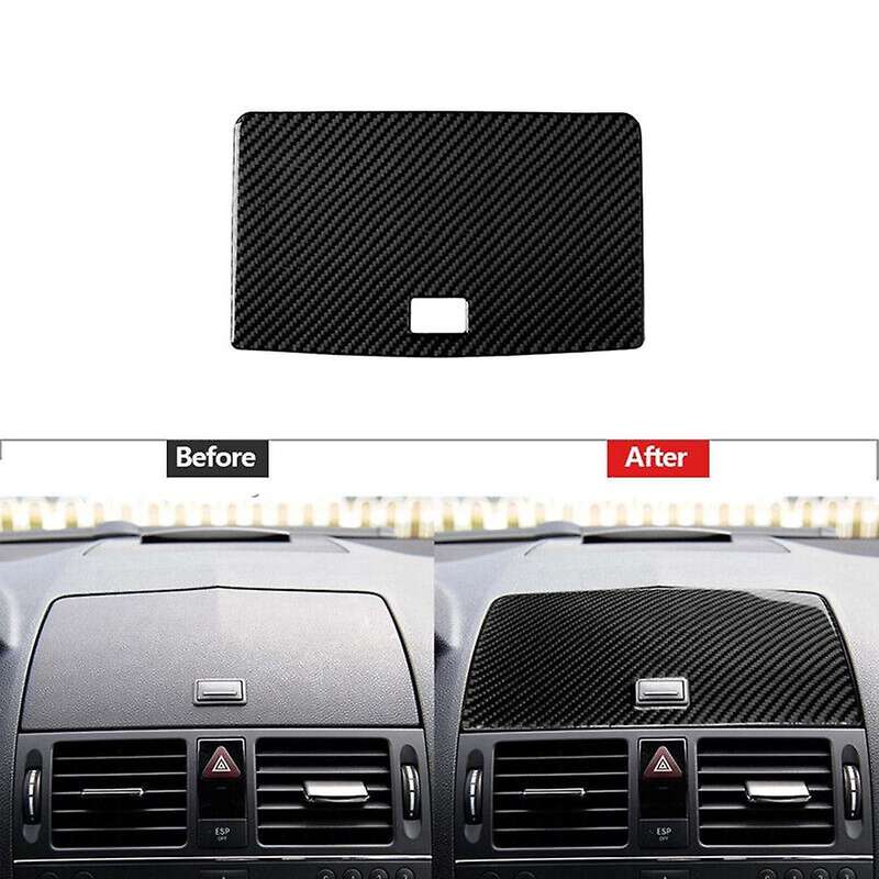 Carbon Fiber Navigation Control Panel Cover Trim for C-Class W204 2007-2013