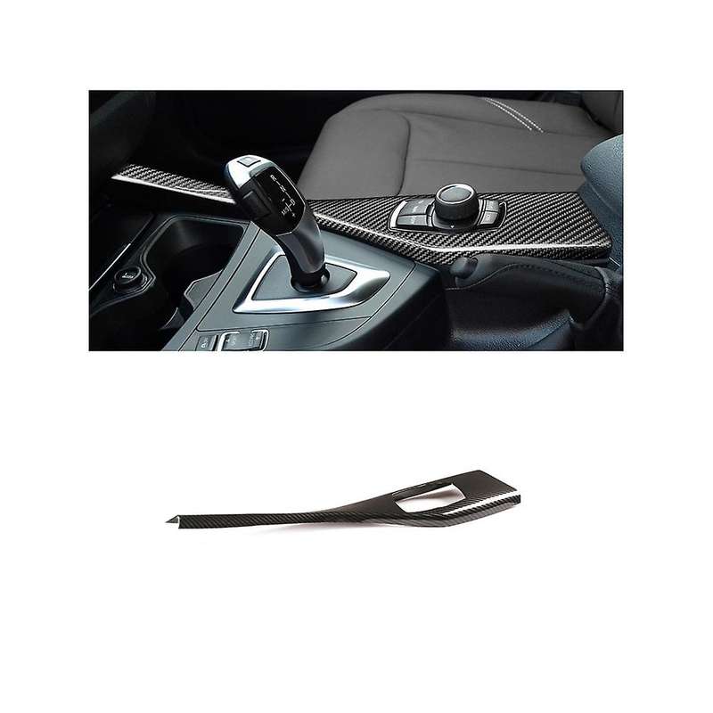 Carbon Fiber Multimedia Button Panel Cover Sticker for 1 Series F20 116I 118I 12-18 2 Series F22 F23