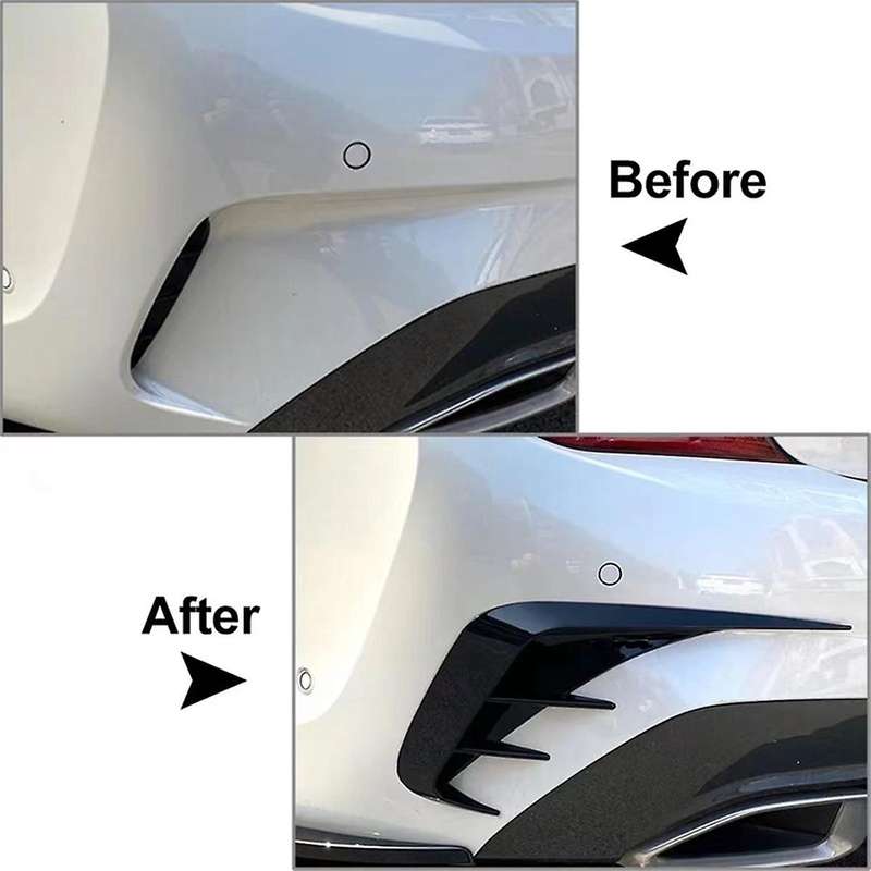 Carbon Fiber Pattern Car Rear Bumper Splitter Canard Spoiler for 3 Series G20 G28 318i 320i 330i 201