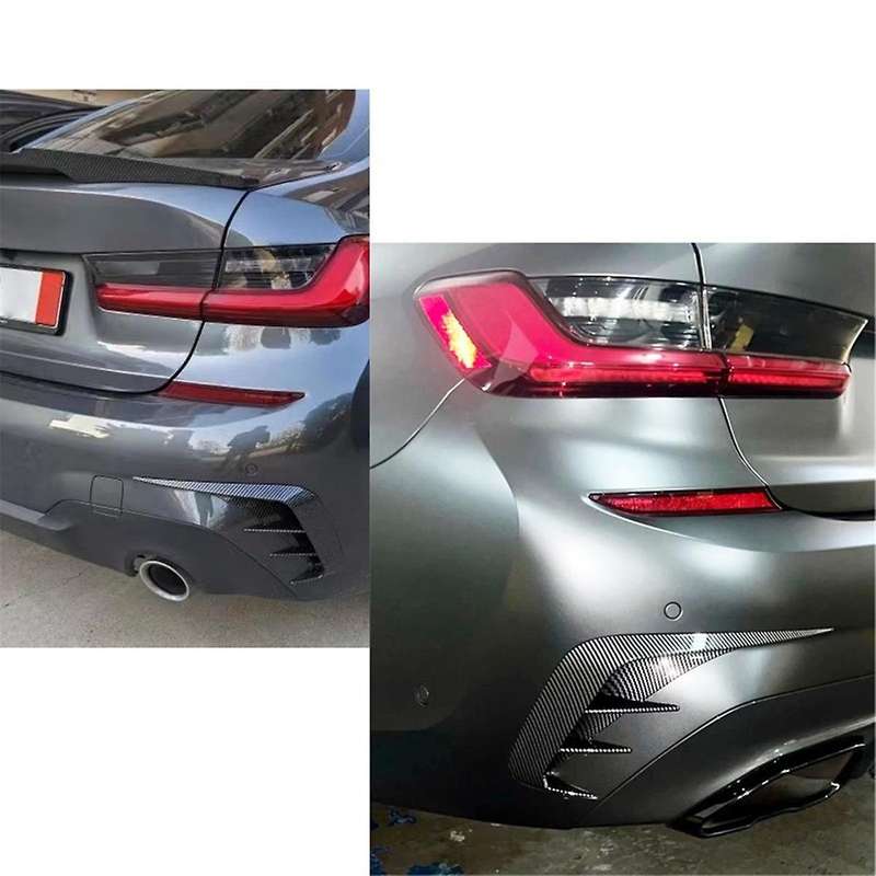 Carbon Fiber Pattern Car Rear Bumper Splitter Canard Spoiler for 3 Series G20 G28 318i 320i 330i 201
