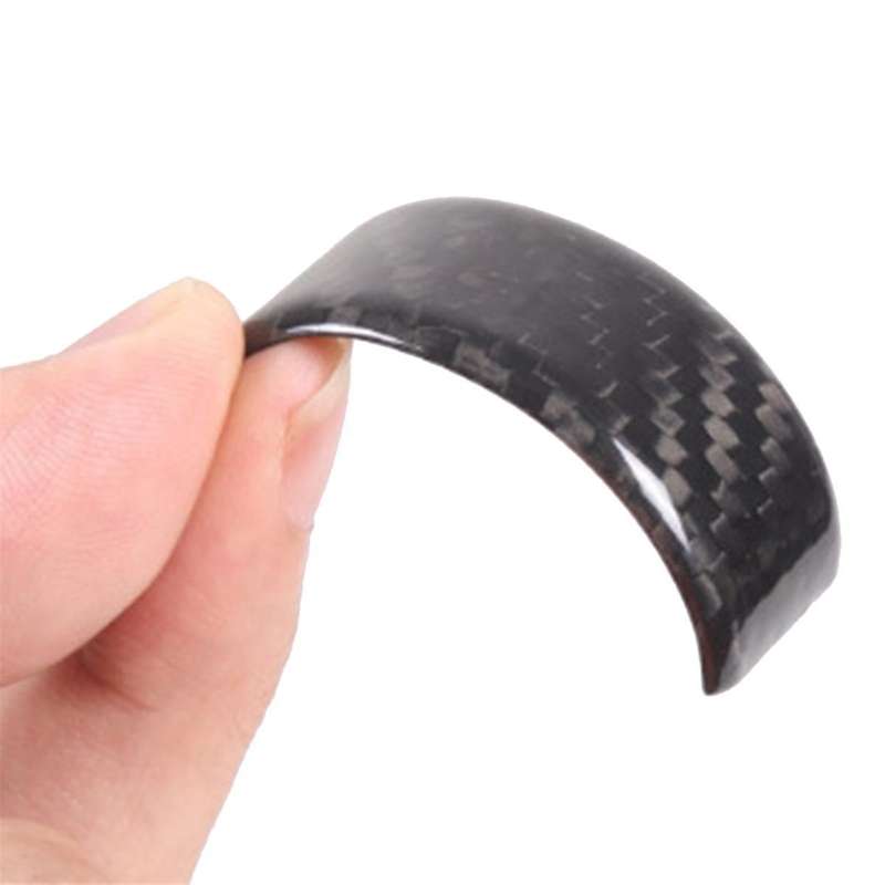 Carbon Fiber Pattern Car Steering Wheel Ring Trim Cover Sticker for C8 2020-2023 Car Interior Access