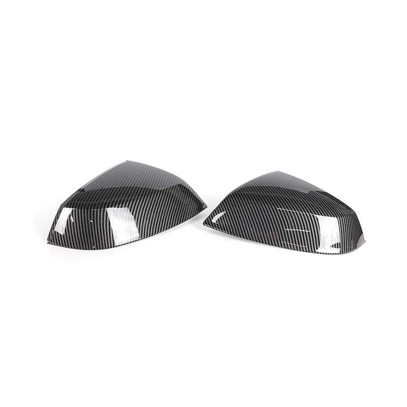 Carbon Fiber Pattern Car Side Door Rearview Mirror Cover Trim for Q5 Q5l 2016-2023