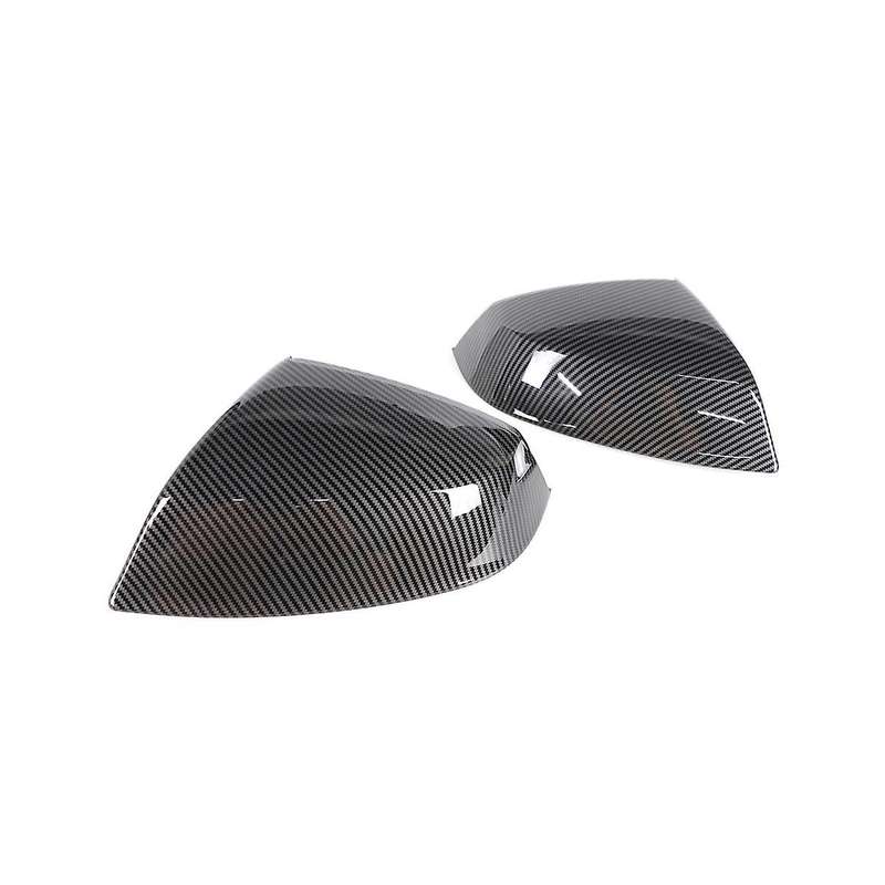 Carbon Fiber Pattern Car Side Door Rearview Mirror Cover Trim for Q5 Q5l 2016-2023