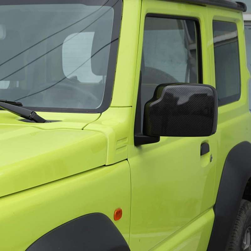 Carbon Fiber Pattern ABS Exterior Rearview Mirror Cover Fit for Su-Zu- Jimny 2019-2020