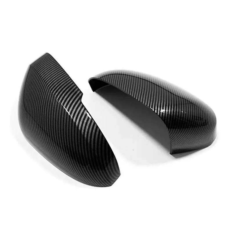 Carbon Fiber Pattern Rearview Mirror Cover Exterior Door Wing Cap for 2022 + Side Mirror Cover