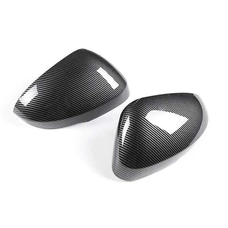 Carbon Fiber Pattern Rearview Mirror Cover Exterior Door Wing Cap for 2022 + Side Mirror Cover