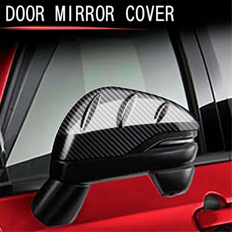 Carbon Fiber Pattern Rear View Mirror Cover for -V Vezel 2021 2022 Side Wing Mirror Caps