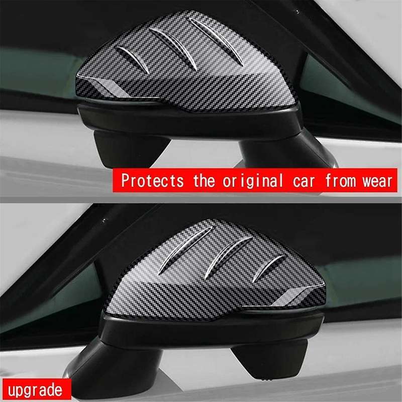 Carbon Fiber Pattern Rear View Mirror Cover for -V Vezel 2021 2022 Side Wing Mirror Caps