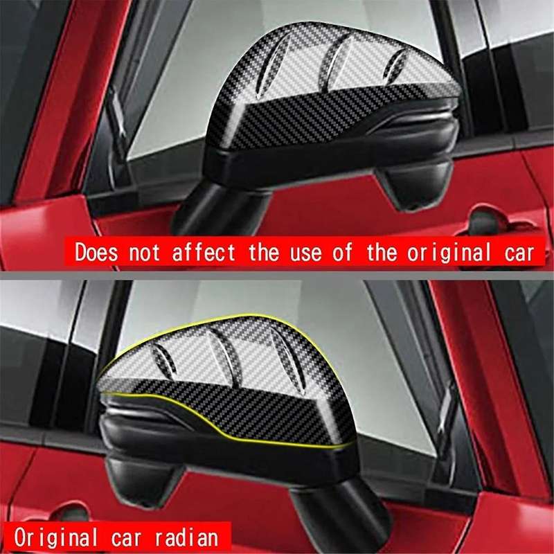 Carbon Fiber Pattern Rear View Mirror Cover for -V Vezel 2021 2022 Side Wing Mirror Caps