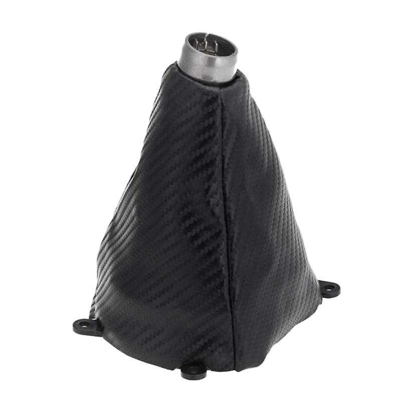 Carbon Fiber PU Leather Gear Shift Knob Gaitor Boot for Si 2006-2012