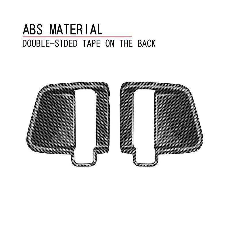Carbon Fiber Pattern Texture Middle Door Inner Handle Bowl Cover Trim for C28 2022-2023 Car Accessor