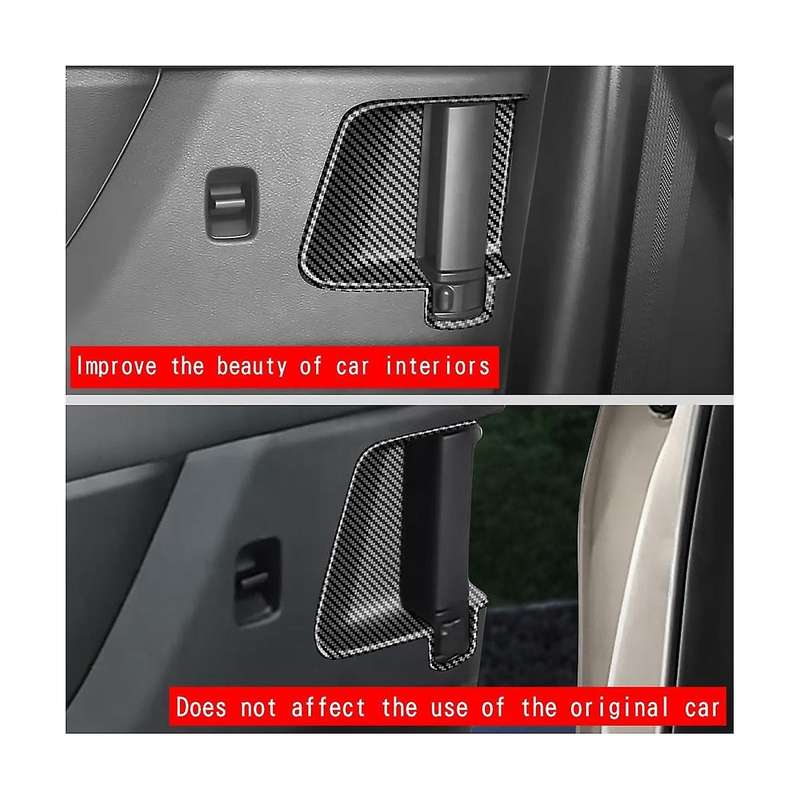 Carbon Fiber Pattern Texture Middle Door Inner Handle Bowl Cover Trim for C28 2022-2023 Car Accessor