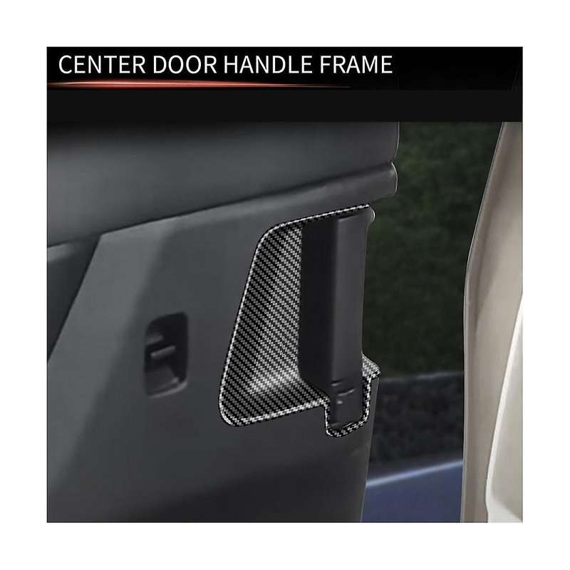 Carbon Fiber Pattern Texture Middle Door Inner Handle Bowl Cover Trim for C28 2022-2023 Car Accessor