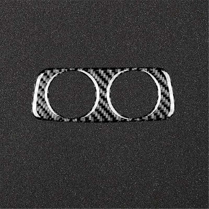 Carbon Fiber Rear Air Outlet Seat Armrest Box Charge Plug Decorative Cover Interior Sticker for 2018