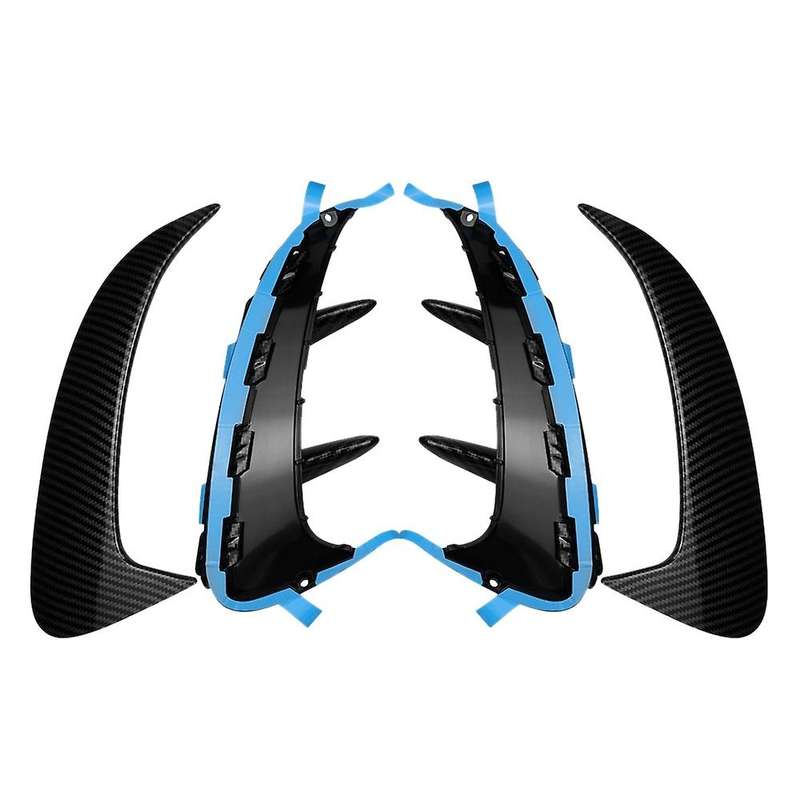 Carbon Fiber Rear Bumper Lip Spoiler Canards Stickers Trim for a Class W177 A180 A200 A250 A35 2019+