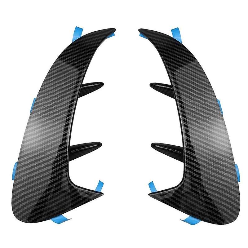 Carbon Fiber Rear Bumper Lip Spoiler Canards Stickers Trim for a Class W177 A180 A200 A250 A35 2019+