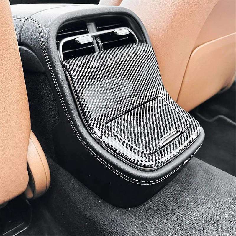 Carbon Fiber Rear Air Vent Outlet Cover for E-Class W214 E260 E300 2024+ Air Conditioning Vent Trim