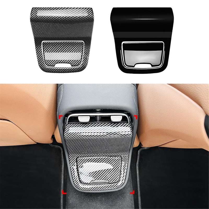 Carbon Fiber Rear Air Vent Outlet Cover for E-Class W214 E260 E300 2024+ Air Conditioning Vent Trim