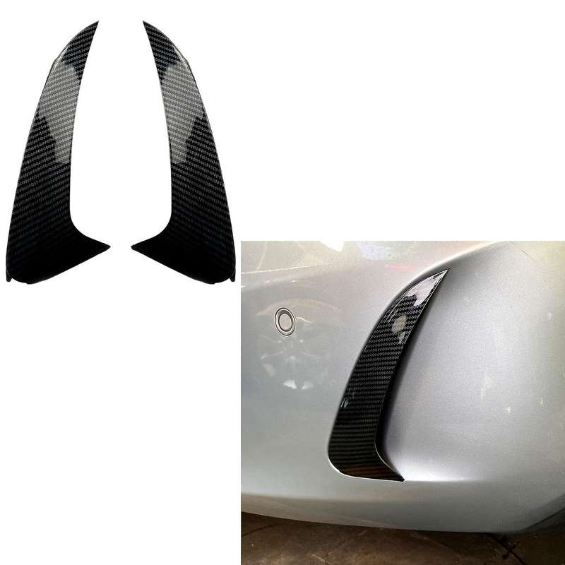 Carbon Fiber Rear Bumper Splitter Spoiler Rear Canard Trim for Class W218 CLS250 CLS400 CLS500 14-17