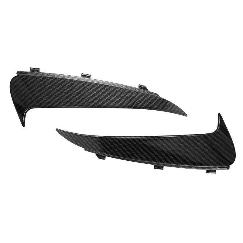 Carbon Fiber Rear Bumper Lip Spoiler Canards Stickers Trim for C Class W205 C43 C63 2015-2019 Snap-i