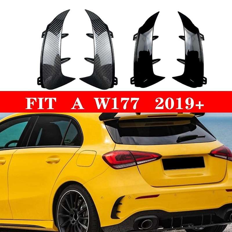 Carbon Fiber Rear Bumper Splitter Spoiler Rear Canard Trim for a Class W177 A180 A200 A250 A45 2019+