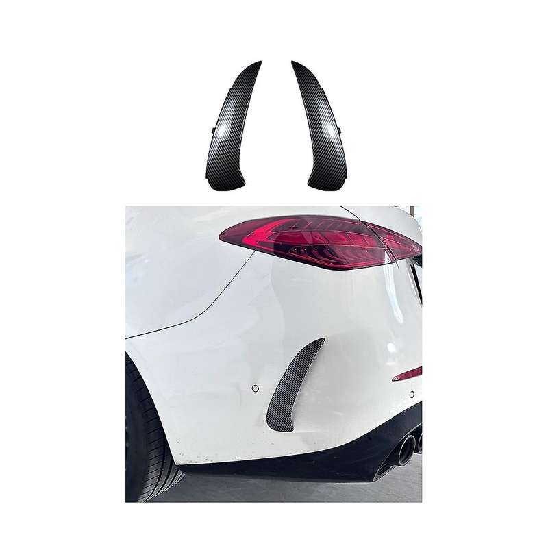 Carbon Fiber Rear Bumper Spoiler Outlet Trim Cover for - C-class W206 C260 2022+ Car Accessories