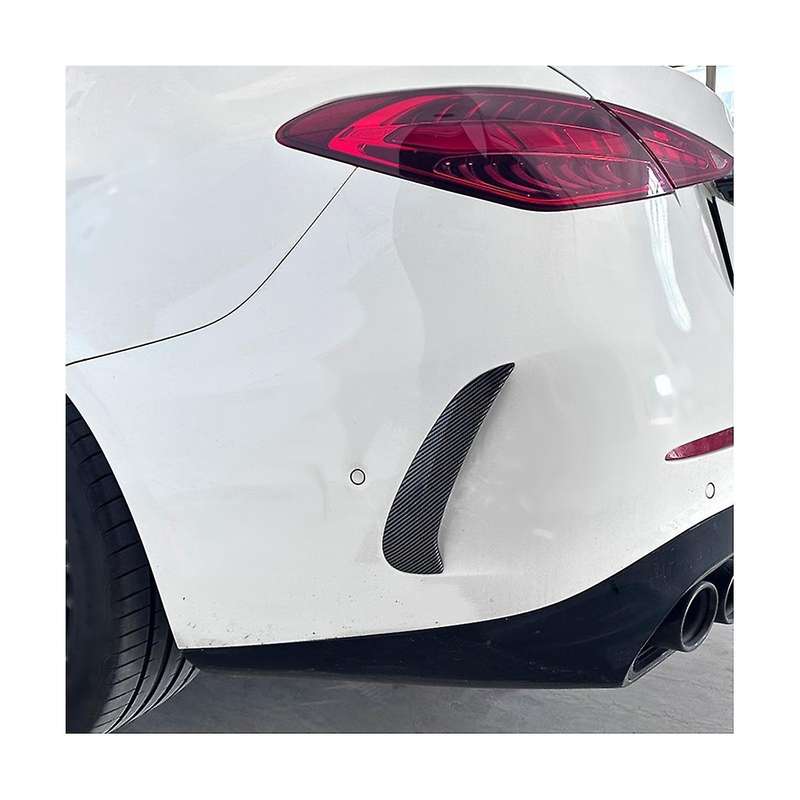 Carbon Fiber Rear Bumper Spoiler Outlet Trim Cover for - C-class W206 C260 2022+ Car Accessories
