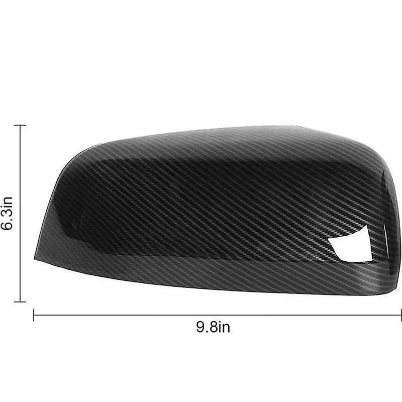 Carbon Fiber Rear View Mirror Cover Wing Side Mirror Caps for Durango 2014-2021 Car Decoration Frame