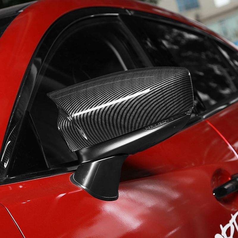 Carbon Fiber Rear View Mirror Case Cover Side Wing Mirror Shell for Axela 2014 2015 2016