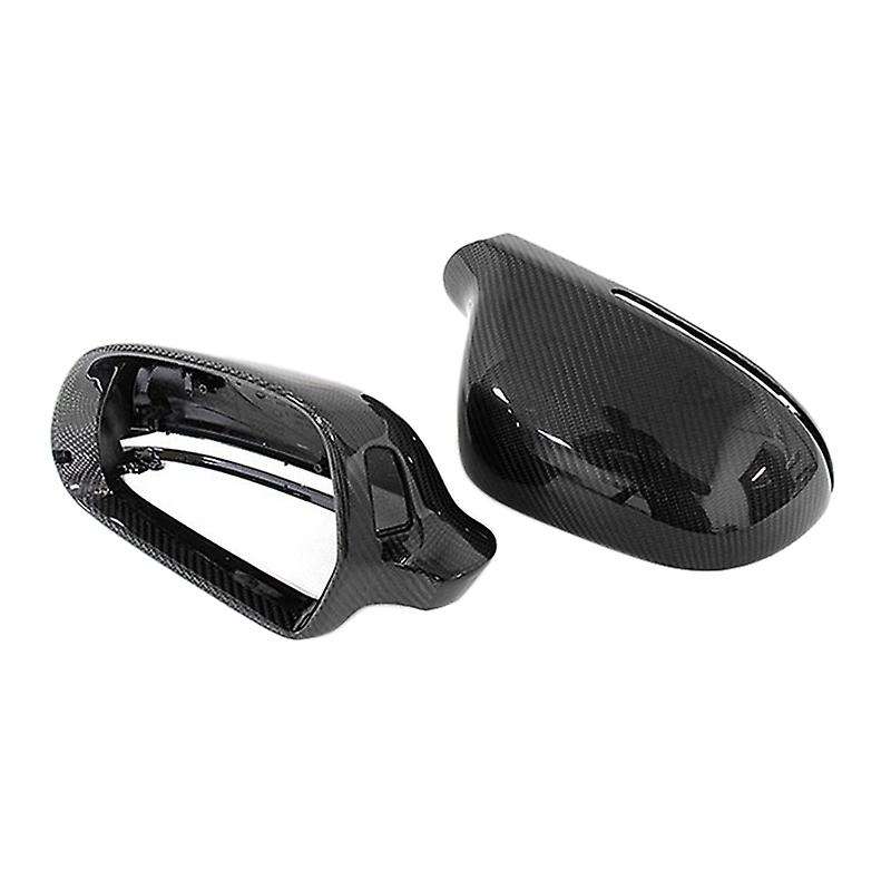 Carbon Fiber Rear View Mirror Cover Side Mirror Protector for- A4 B8 A6 C6 A5 Q3 2008-2011 with Side