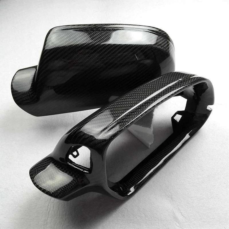 Carbon Fiber Rear View Mirror Cover Side Mirror Protector for- A4 B8 A6 C6 A5 Q3 2008-2011 with Side