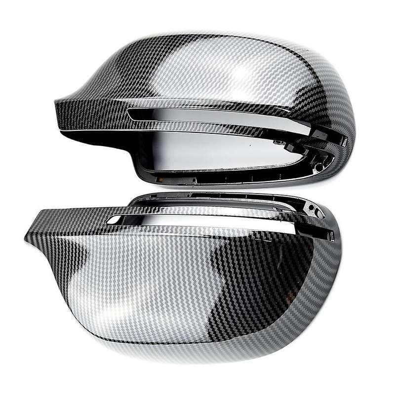 Carbon Fiber Rear View Mirror Cover Side Mirror Protector for- A4 B8 A6 C6 A5 Q3 2008-2011 with Side