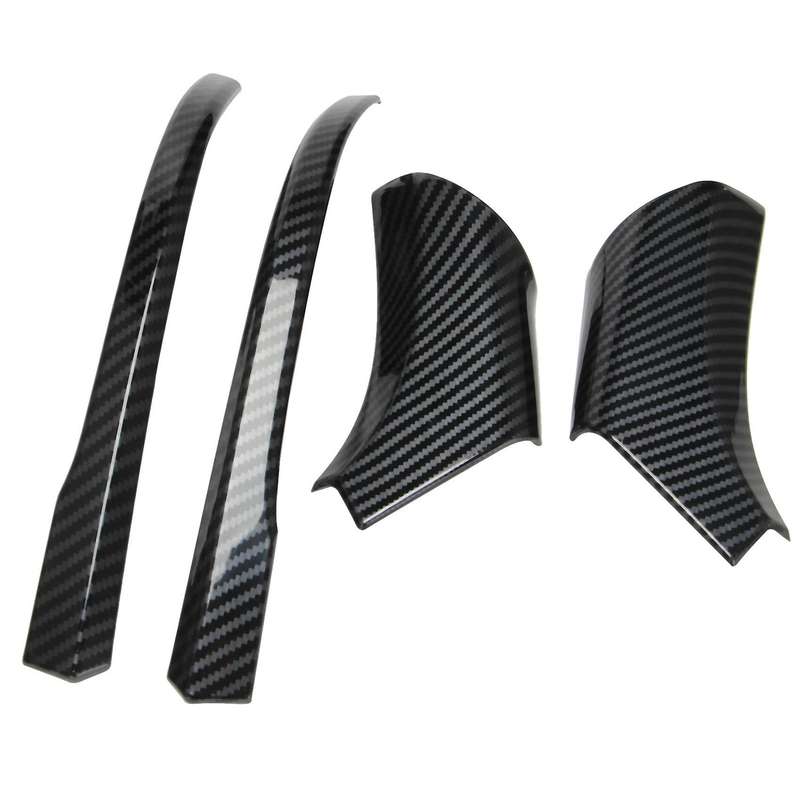 Carbon Fiber Rear View Mirror Decoration Strips Rear View Mirror Trim Sequins for Wildlander 2019-20