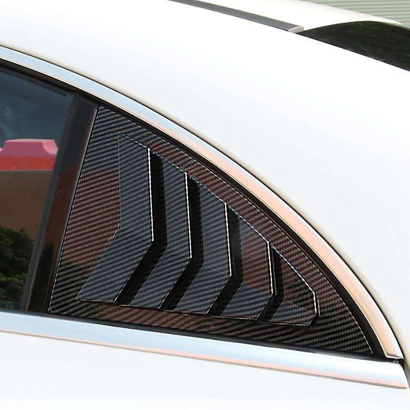 Carbon Fiber Rear Window Louver Shutter Cover Trim for CLA C118 W118 CLA200 CLA45 2020 2021 Window S