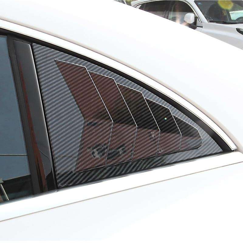 Carbon Fiber Rear Window Louver Shutter Cover Trim for CLA C118 W118 CLA200 CLA45 2020 2021 Window S