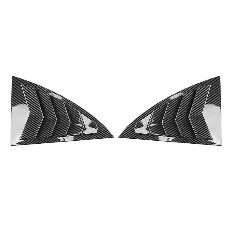 Carbon Fiber Rear Window Louver Shutter Cover Trim for CLA C118 W118 CLA200 CLA45 2020 2021 Window S
